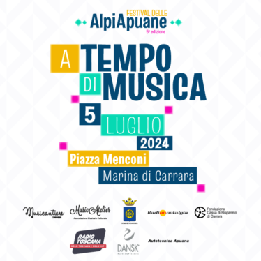 Sono stati ufficialmente annunciati i nomi degli artisti che parteciperanno alla finale del Festival delle Alpi Apuane 2024, in programma venerdì 5 luglio in piazza G. Menconi a Marina di Carrara (MS)